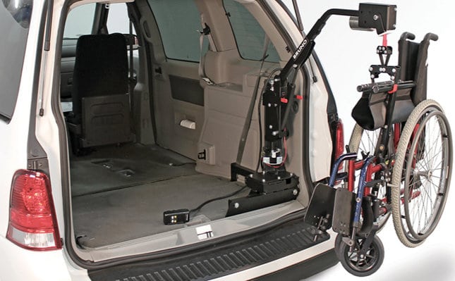 Vehicle Inside Auto Lift Vehicle Inside Auto Lift