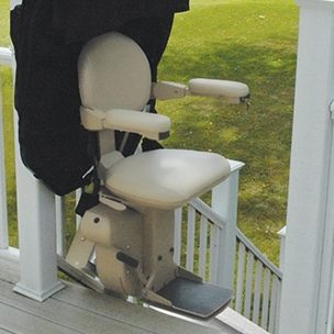 Bruno Elite Outdoor Stair Lift (Straight Chair Covered)